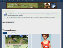 Tablet Screenshot of forums.modthesims.info